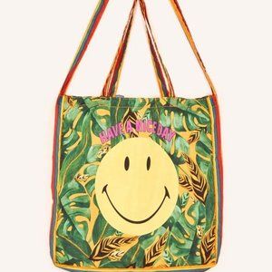 FARM Rio Mixed Scarves Smiley Foldable Tote